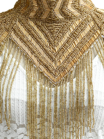 Embellished Gold Cape - Odette