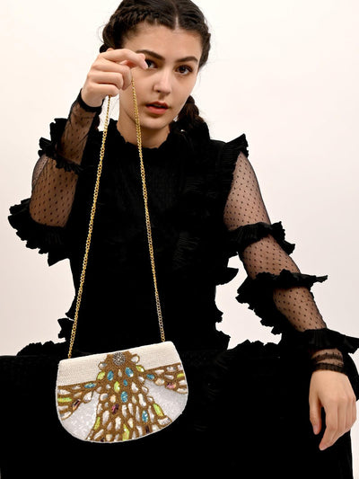 Embellished Multi-Coloured Sling Bag - Odette