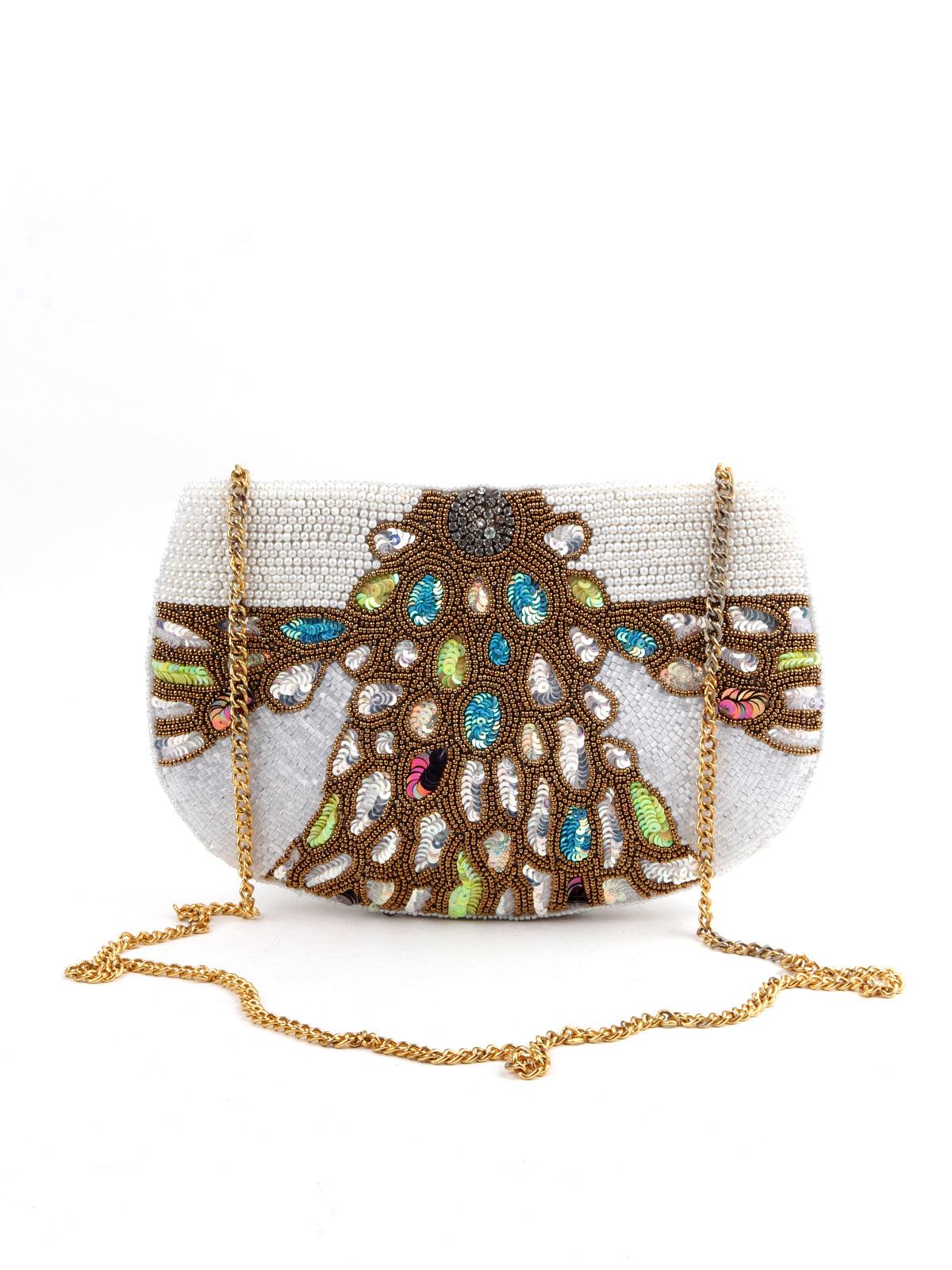 Embellished Multi-Coloured Sling Bag - Odette