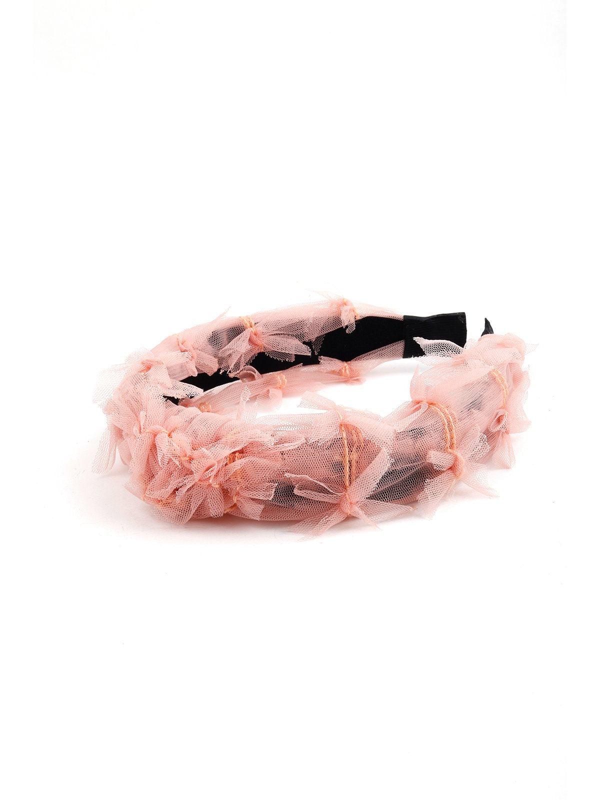 Enchantine Pink Ruffled Hairband - Odette