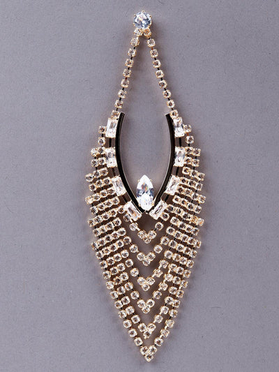 Exquisite Almond-Shaped Crystal Earrings - Odette