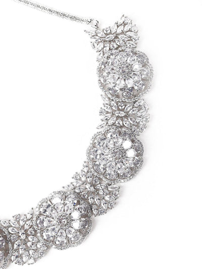Exquisite Crystal-Embellished Princesses Necklace Set - Odette