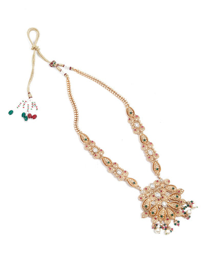 Exquisitly Crafted Gold Necklace Set - Odette