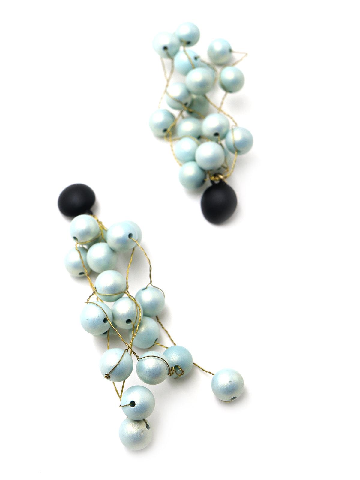 Fashionable Sky Blue Dangle Earrings - Odette