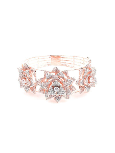 Floral Embellished Bracelet - Odette