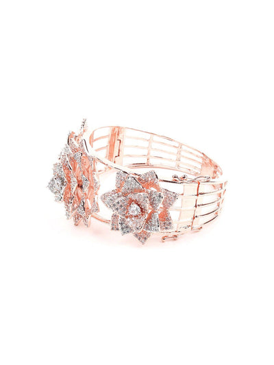 Floral Embellished Bracelet - Odette