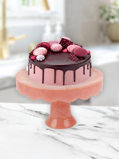 Floral Essence pinkResin Cake Stand - Odette