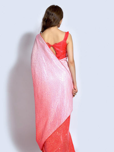 Gajari Georgette  designer embroidery saree - Odette