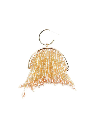 Gold Beads Tassels Earrings - Odette