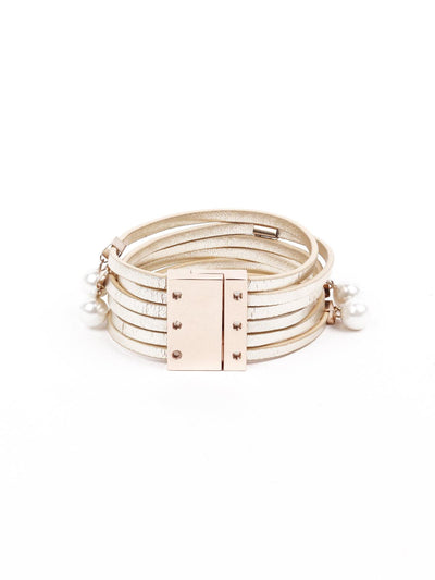 Gold gorgeous multi layered bracelet - Odette