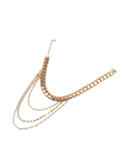 Gold layered ankle chain - Odette