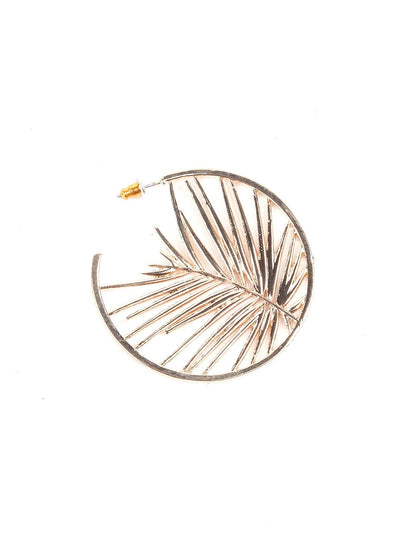 Gold Plated Hoop Statement Earrings - Odette