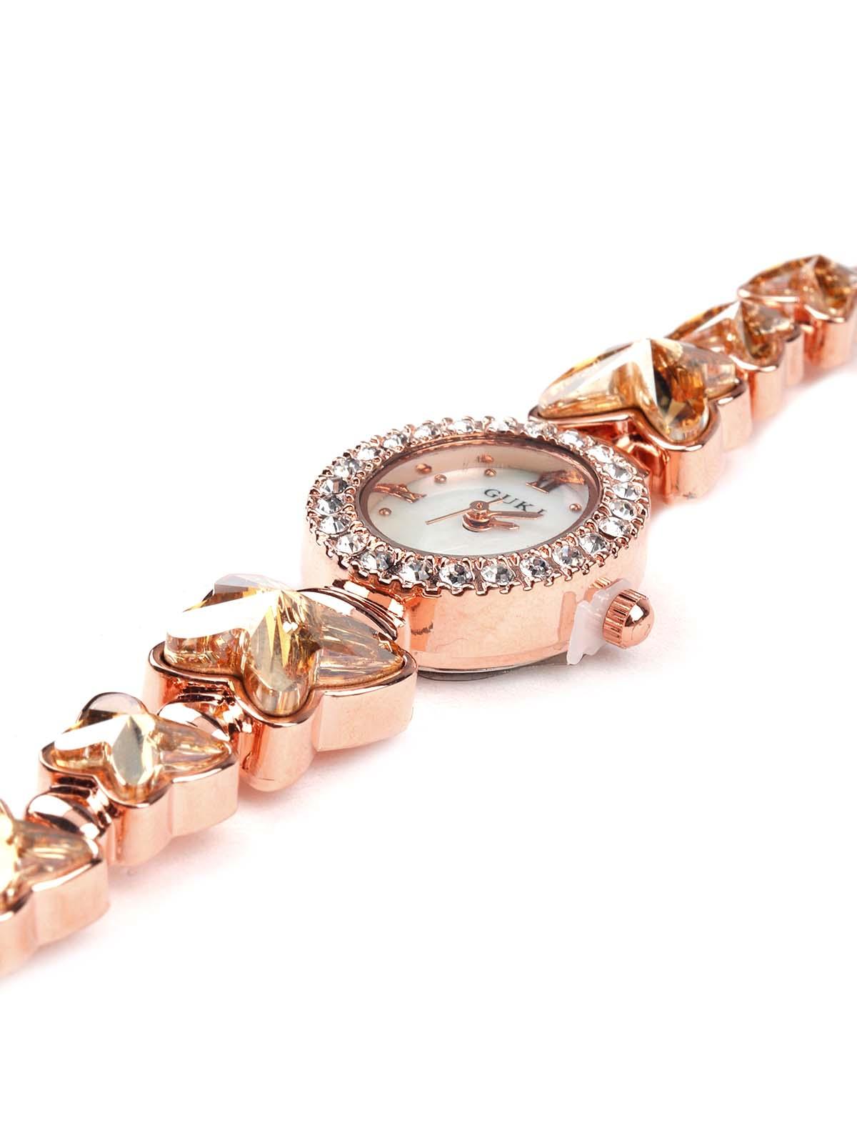Gold thin wristwatch for women - Odette