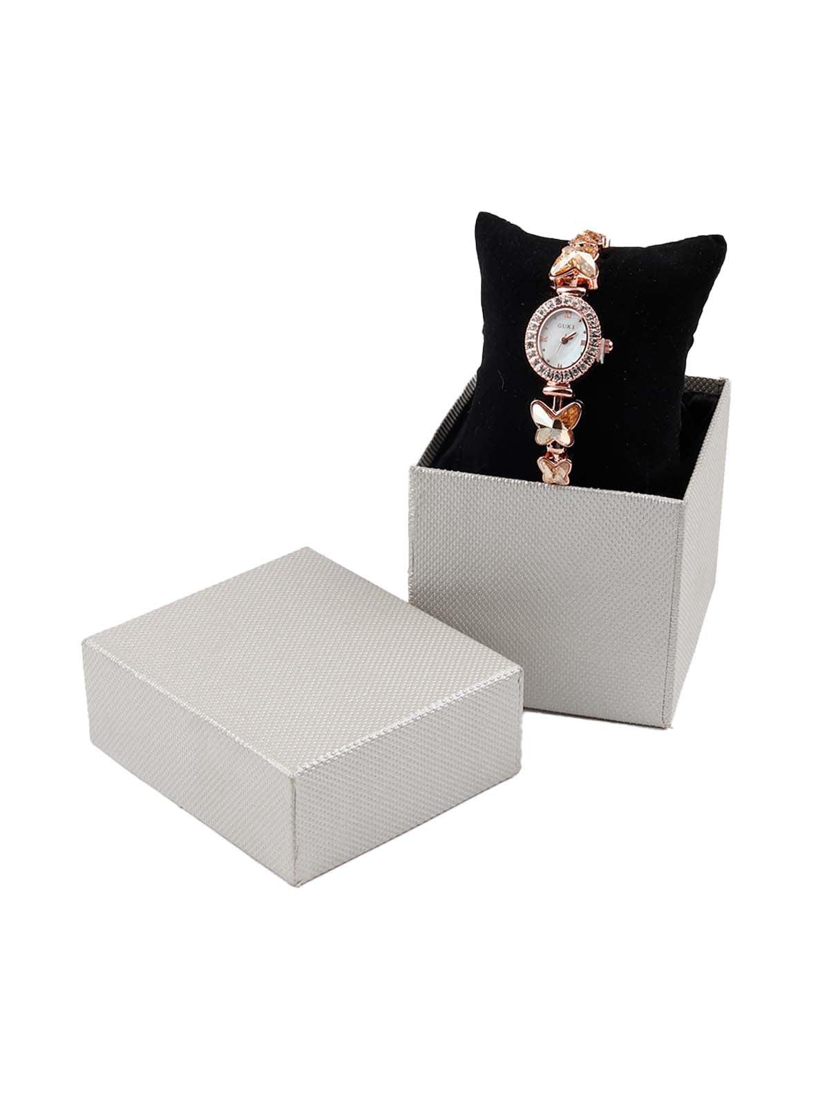 Gold thin wristwatch for women - Odette