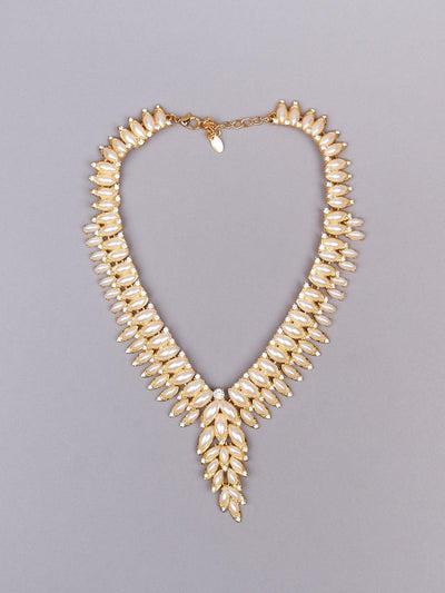 Gold-tone royal necklace set - Odette