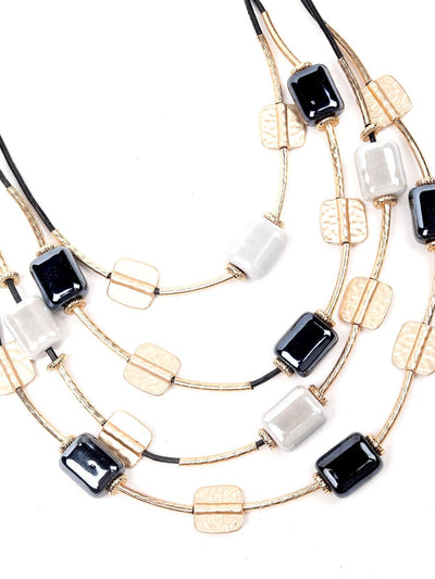 Gold-Tone Stunning Multilayered Necklace - Odette