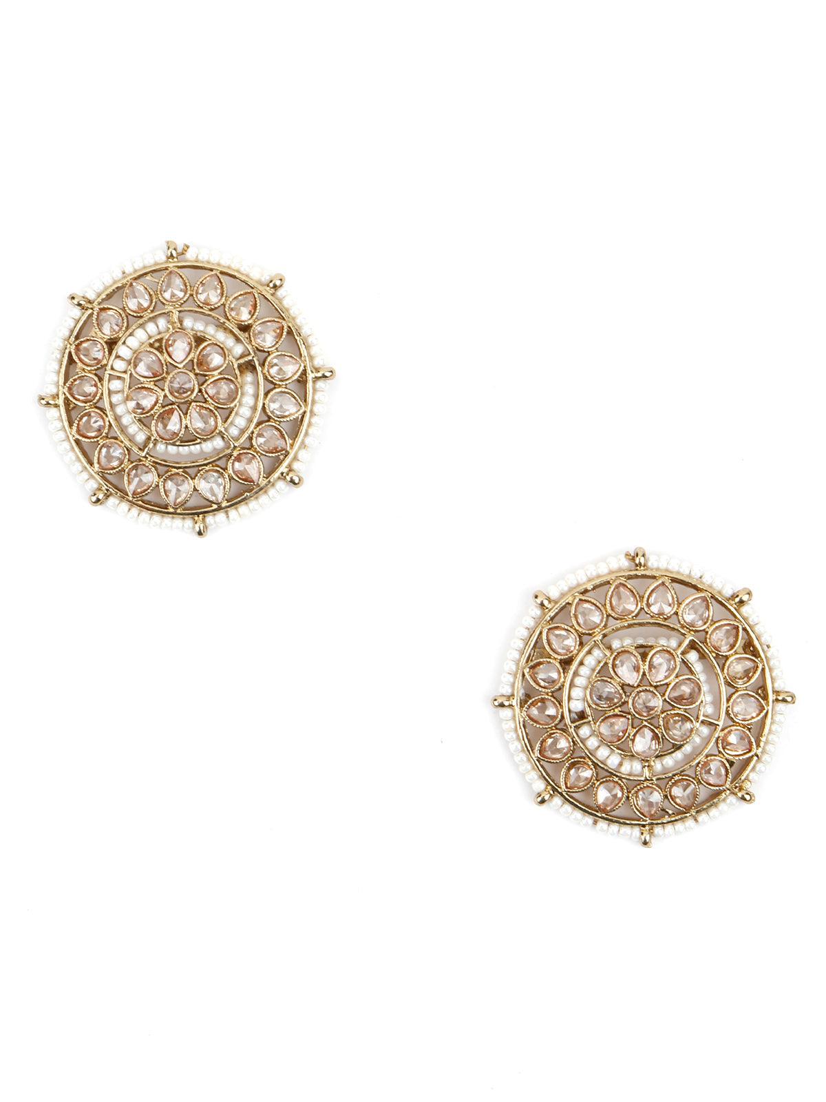 Buy big round earrings stud in India @ Limeroad