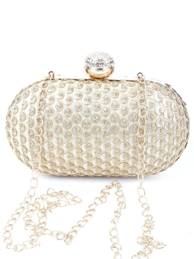 Golden Sequins Clutch - Odette