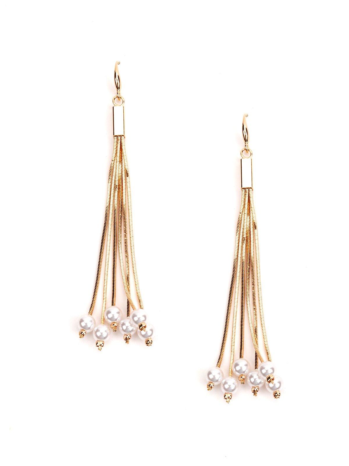 Golden Tassel Earrings - Odette