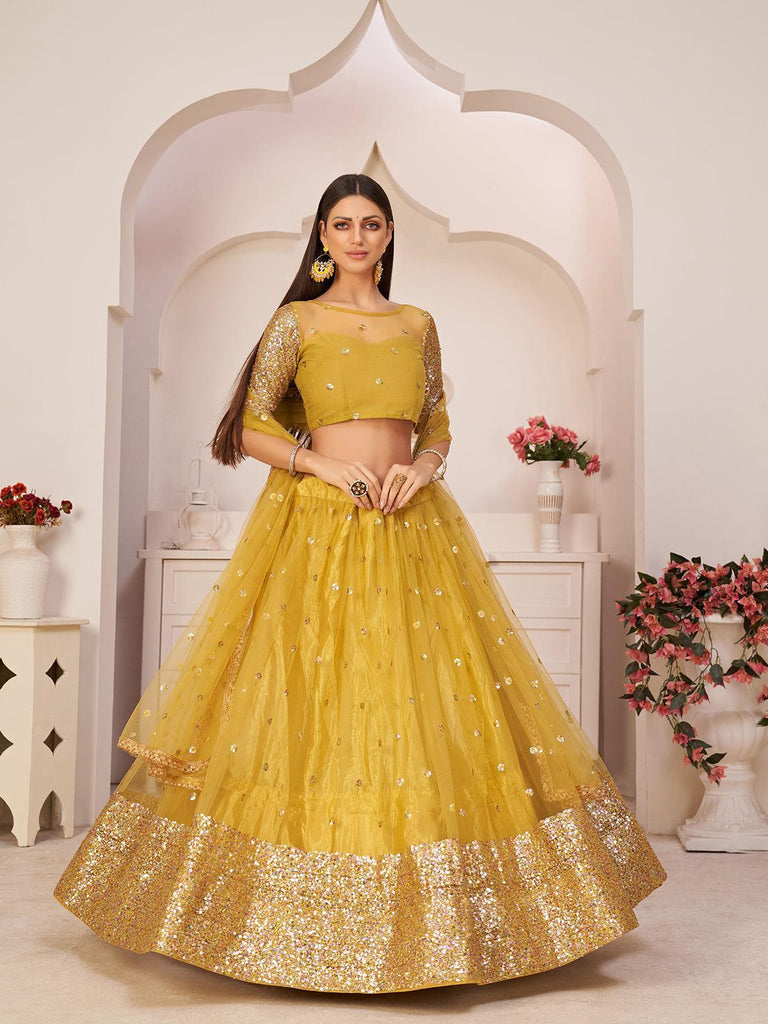 Page 3 | Yellow Lehenga Cholis: Buy Latest Indian Designer Yellow Ghagra  Choli Online - Utsav Fashion