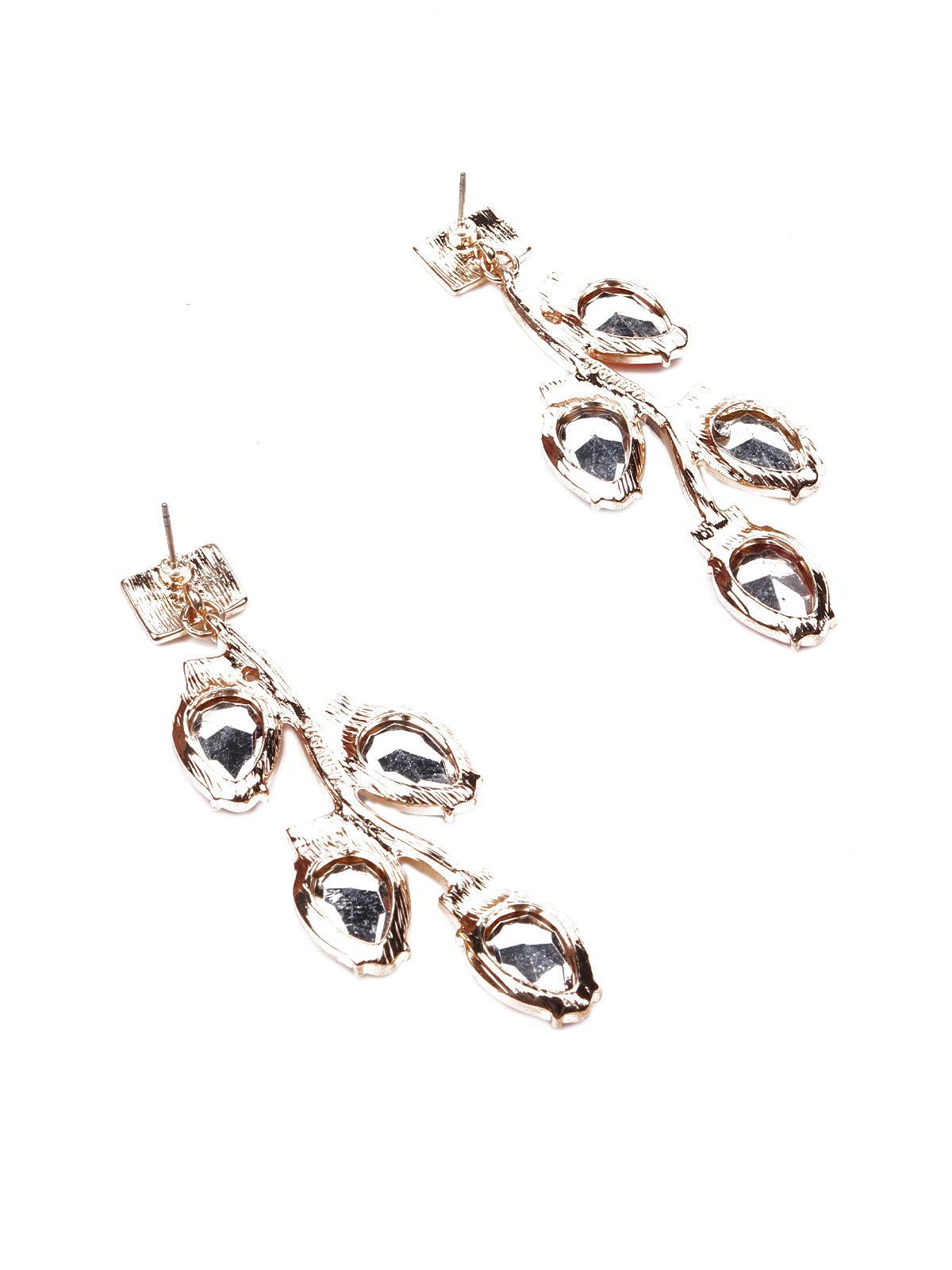 Gorgeous artificial crystal Multicolour drop earrings - Odette