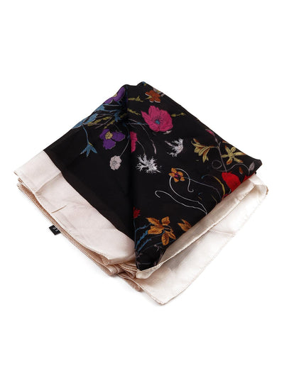 Gorgeous black and white printed scarf for women - Odette