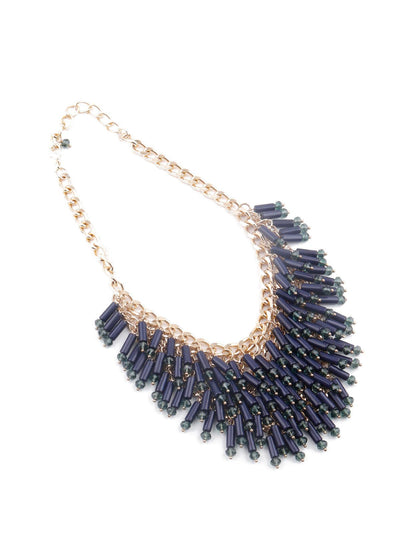 Gorgeous blue statement necklace - Odette