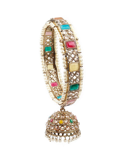 Gorgeous embellished pair Kada for women - Odette
