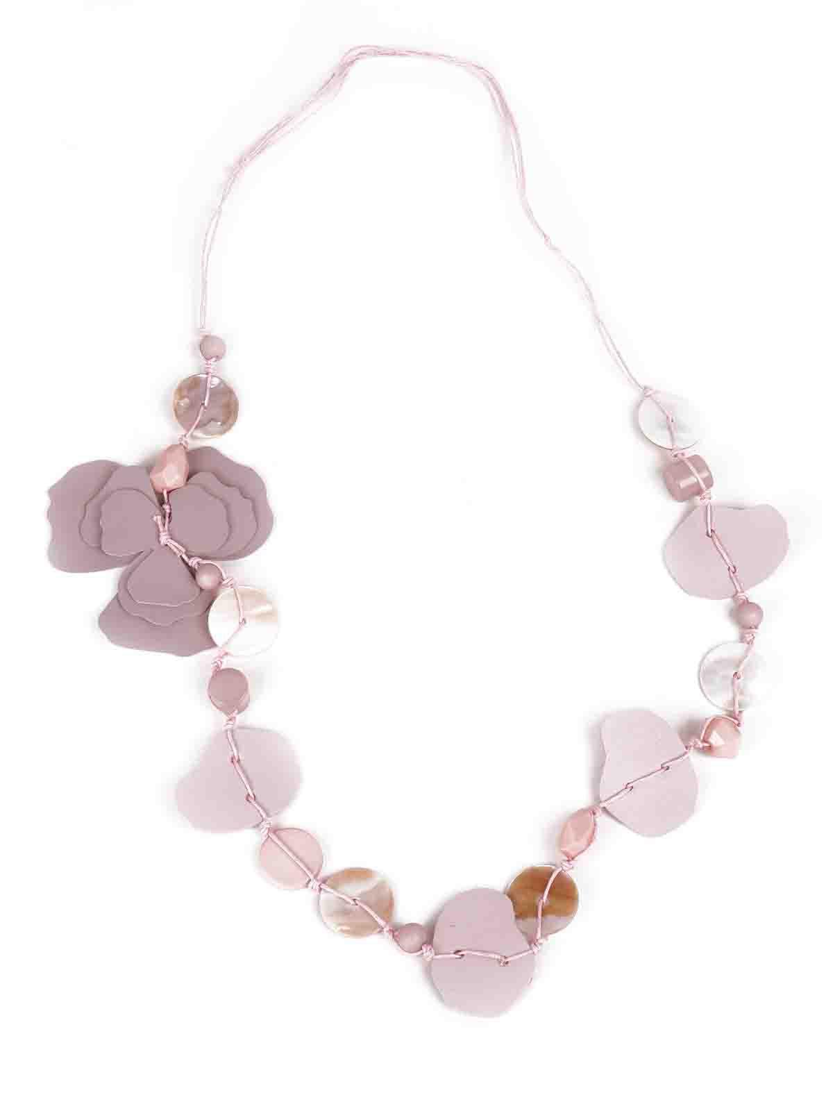 Gorgeous lilac embellished necklace - Odette