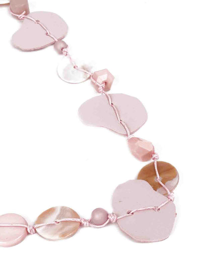 Gorgeous lilac embellished necklace - Odette