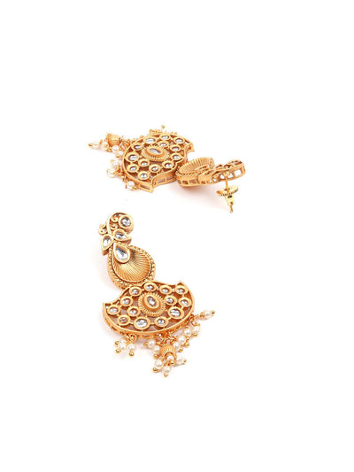 Gorgeous Long Gold Necklace Set for Women - Odette
