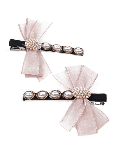 Gorgeous pink hair clips - Odette
