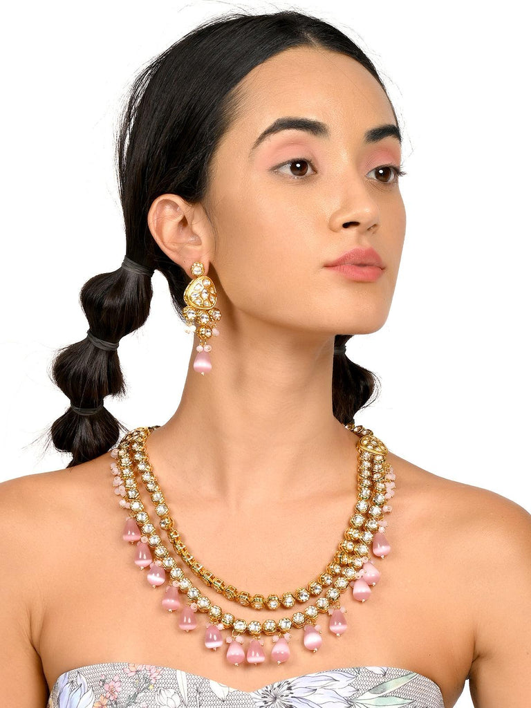 Kundan work necklace deals set