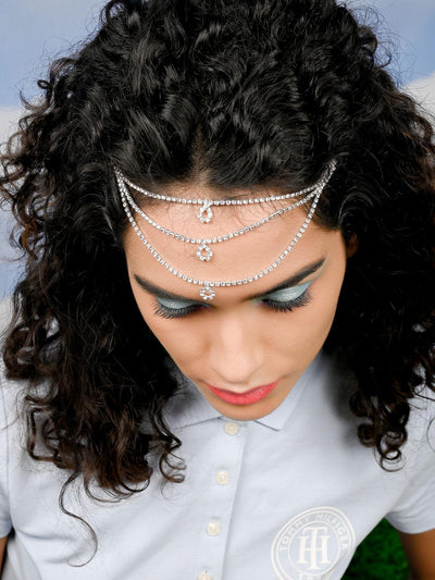 Gorgeous sparkling hair chain for women - Odette