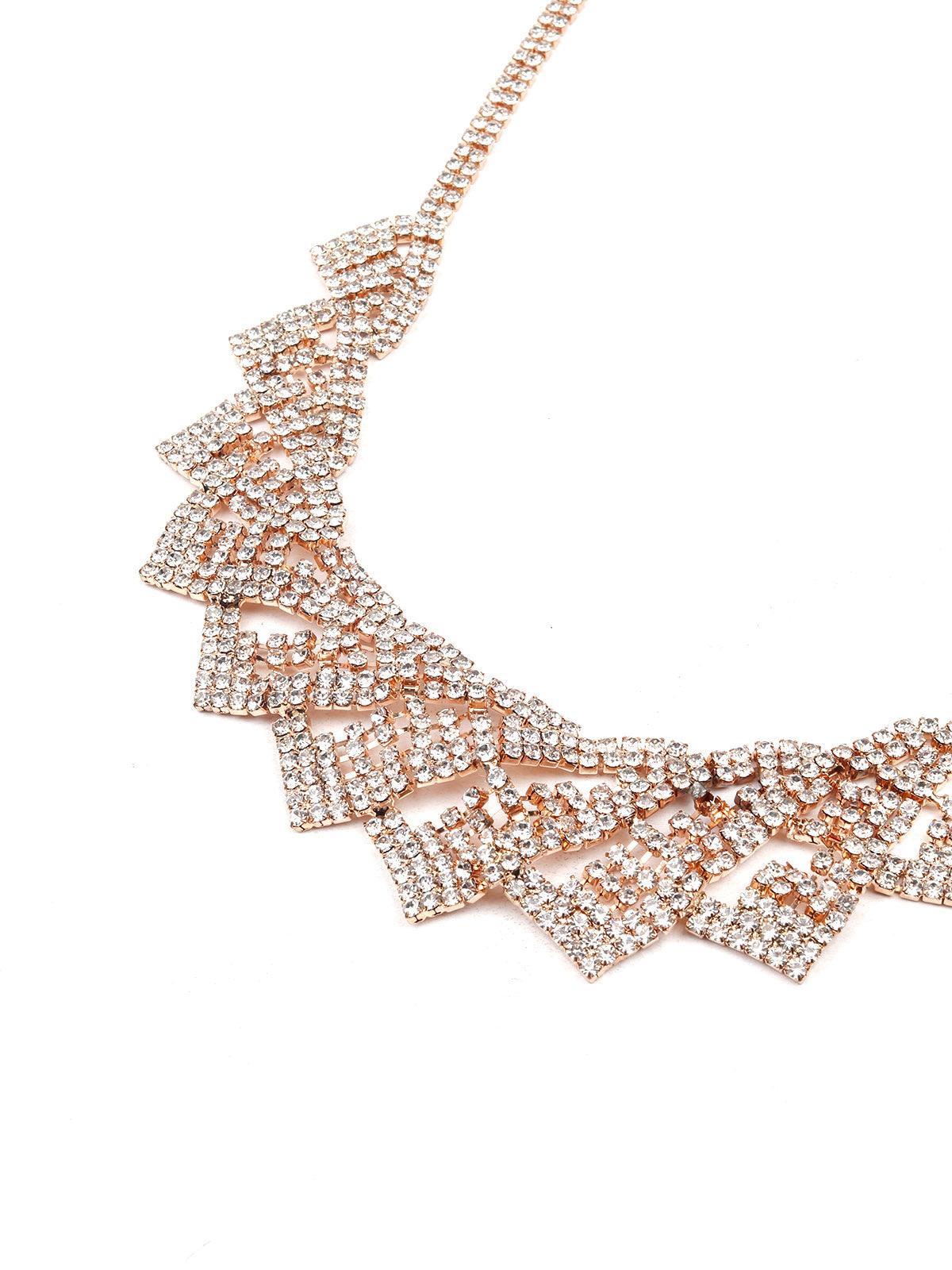 Gorgeous studded princess necklace for women - Odette