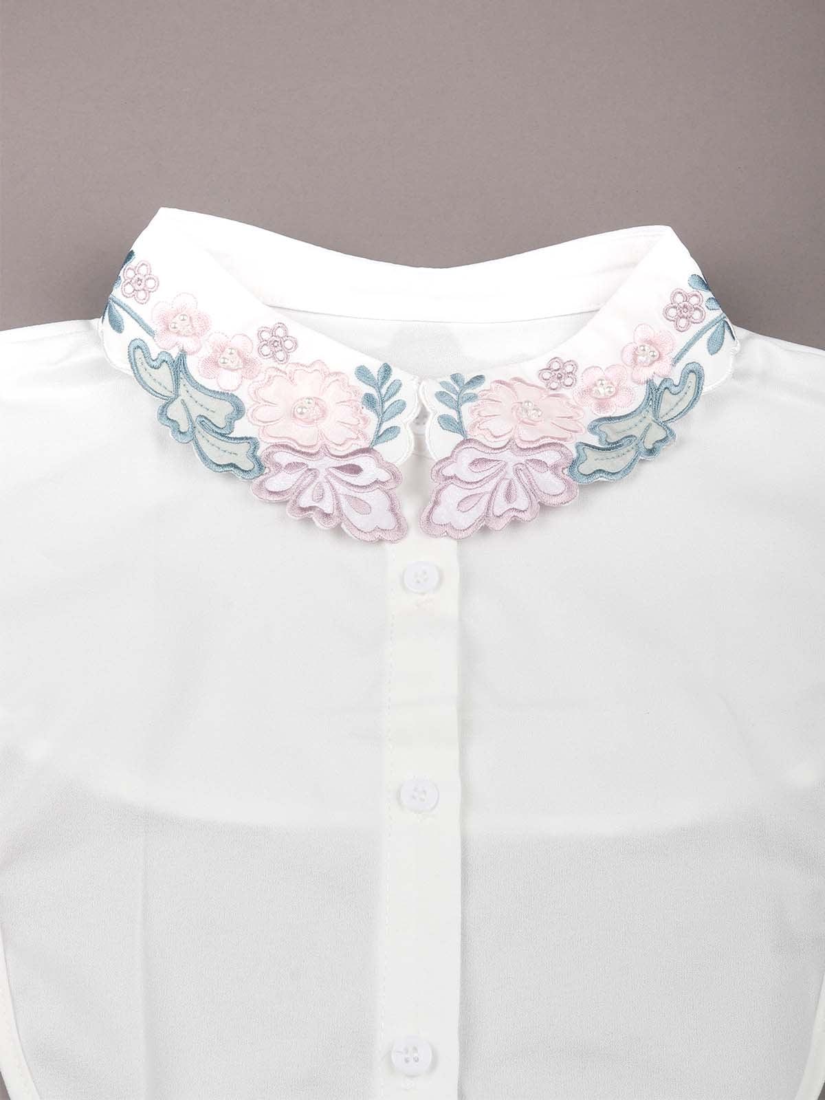 Gorgeous white detachable collar - Odette