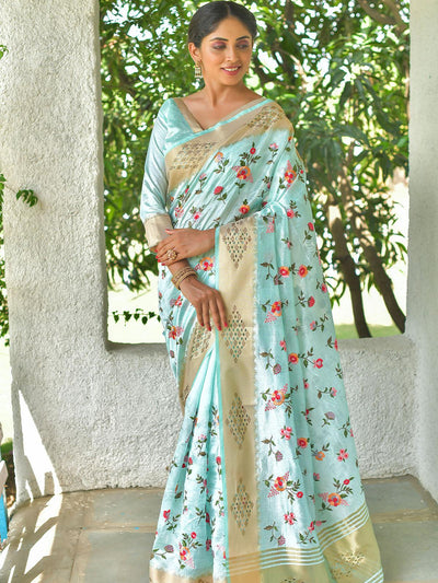 Green Color Mysore Silk Beautiful Saree - Odette