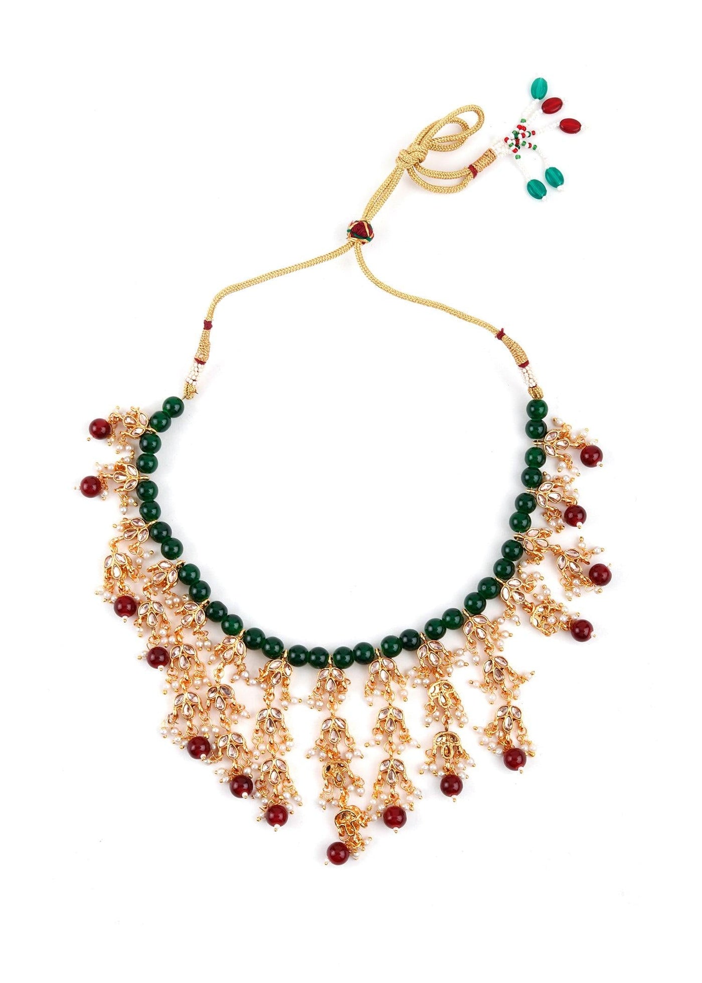 Green Exquisite Necklace Set - Odette