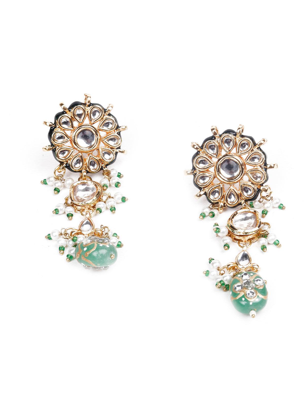 Green stunning royal jewellery set - Odette