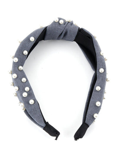 Grey Pearly Touch Hairband - Odette