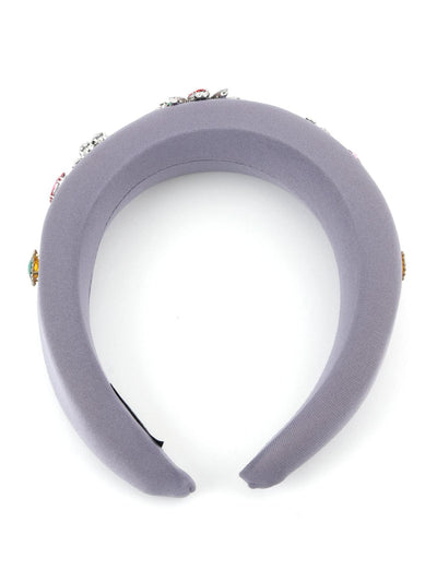Grey Pompous Decorative Hairband - Odette