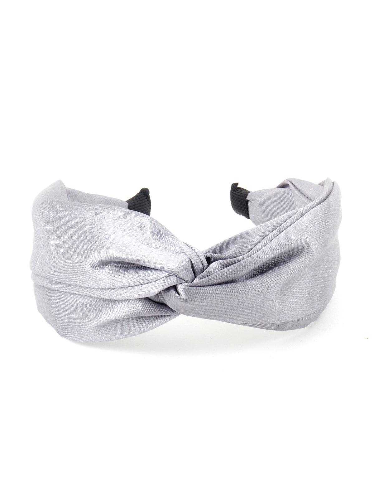 Grey Shiny Simple Hairband - Odette