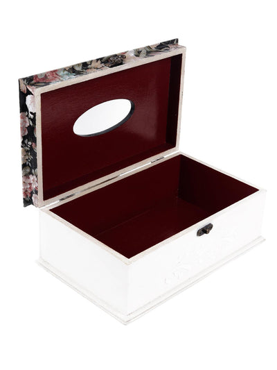 HANDMADE FLORAL PRINTED ROYAL TISSUE BOX - Odette