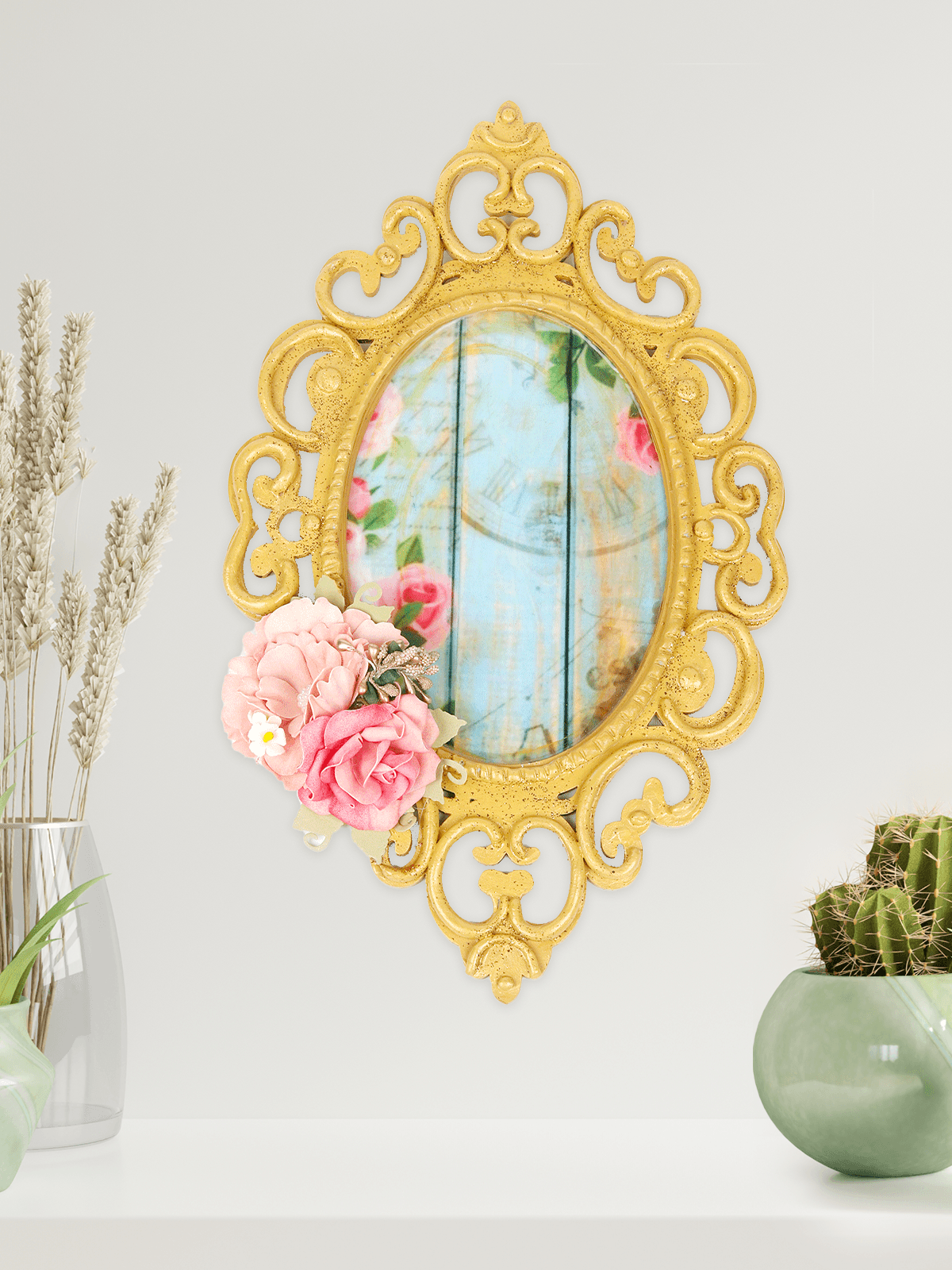 Handmade Pinewood Oval & Wall Hanging - Odette