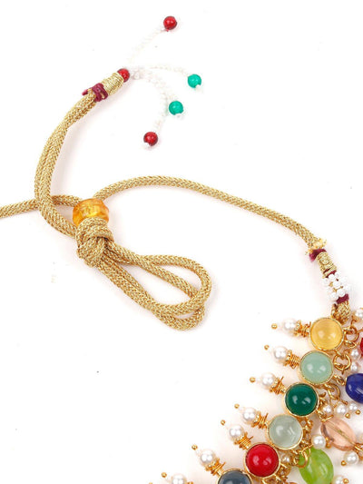 Jewel-Tone Multicolour Princess Necklace Set - Odette