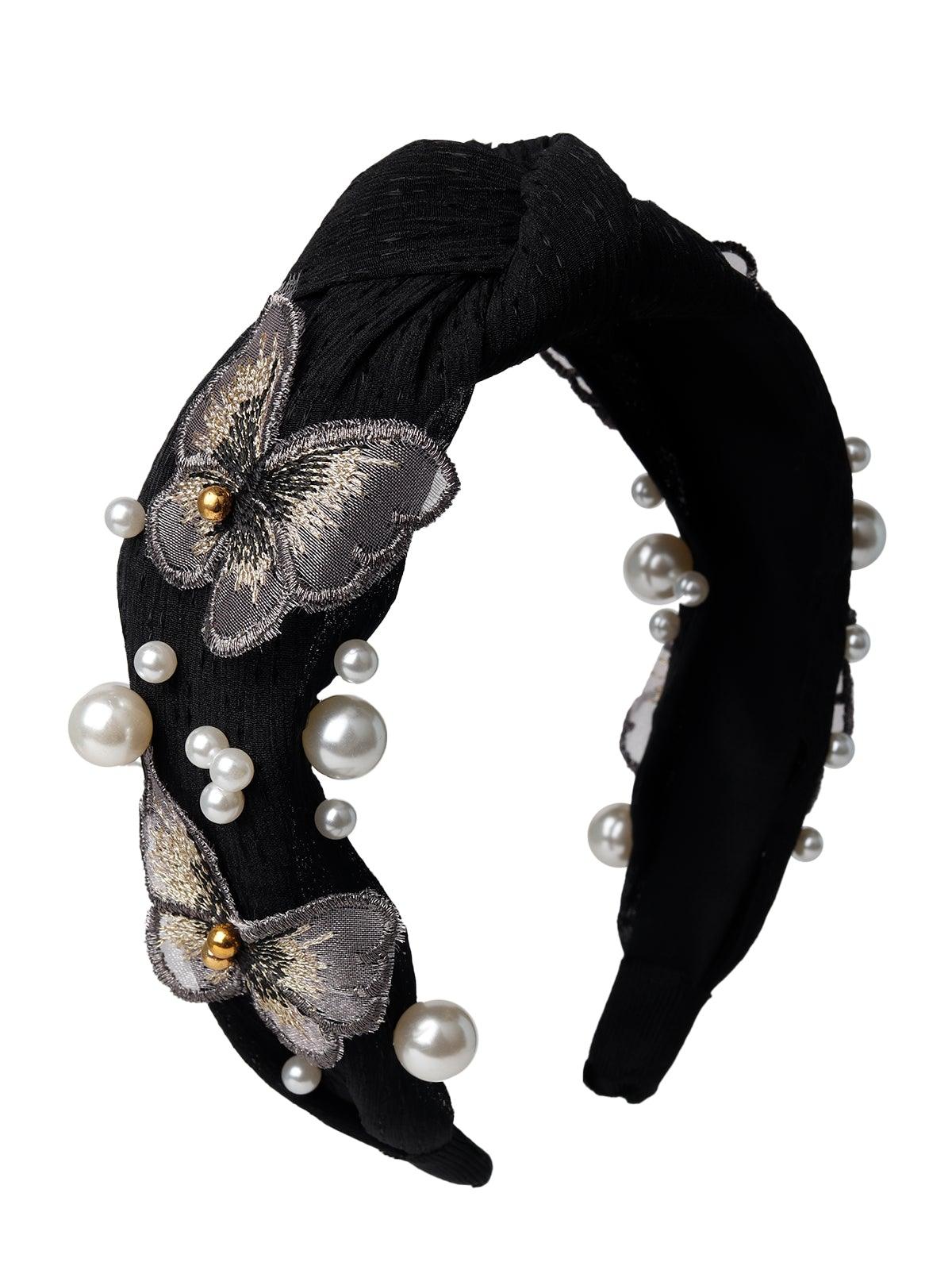 Knotted Butterfly Beaded Hairband - Odette