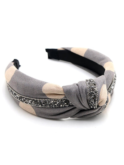 Knotted cute grey hair band - Odette