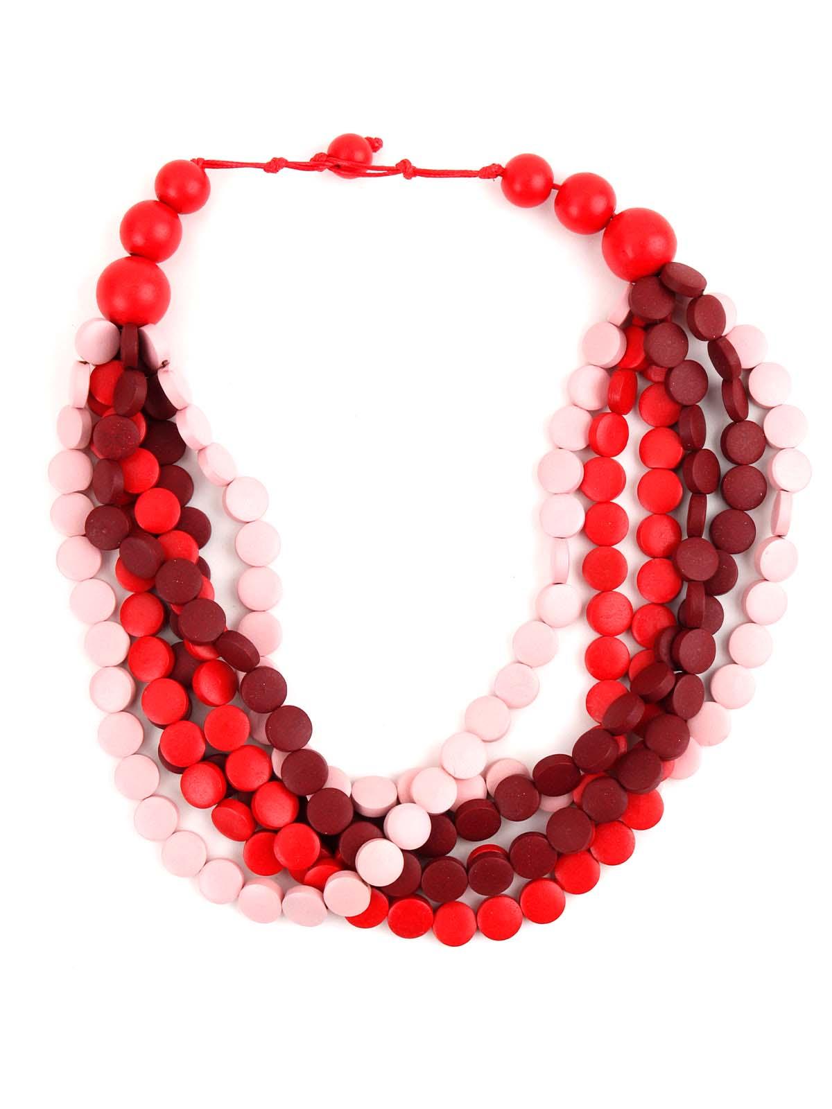 Layering Red Necklace - Odette