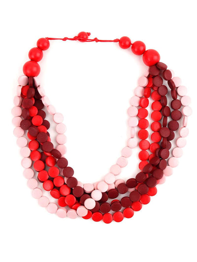 Layering Red Necklace - Odette