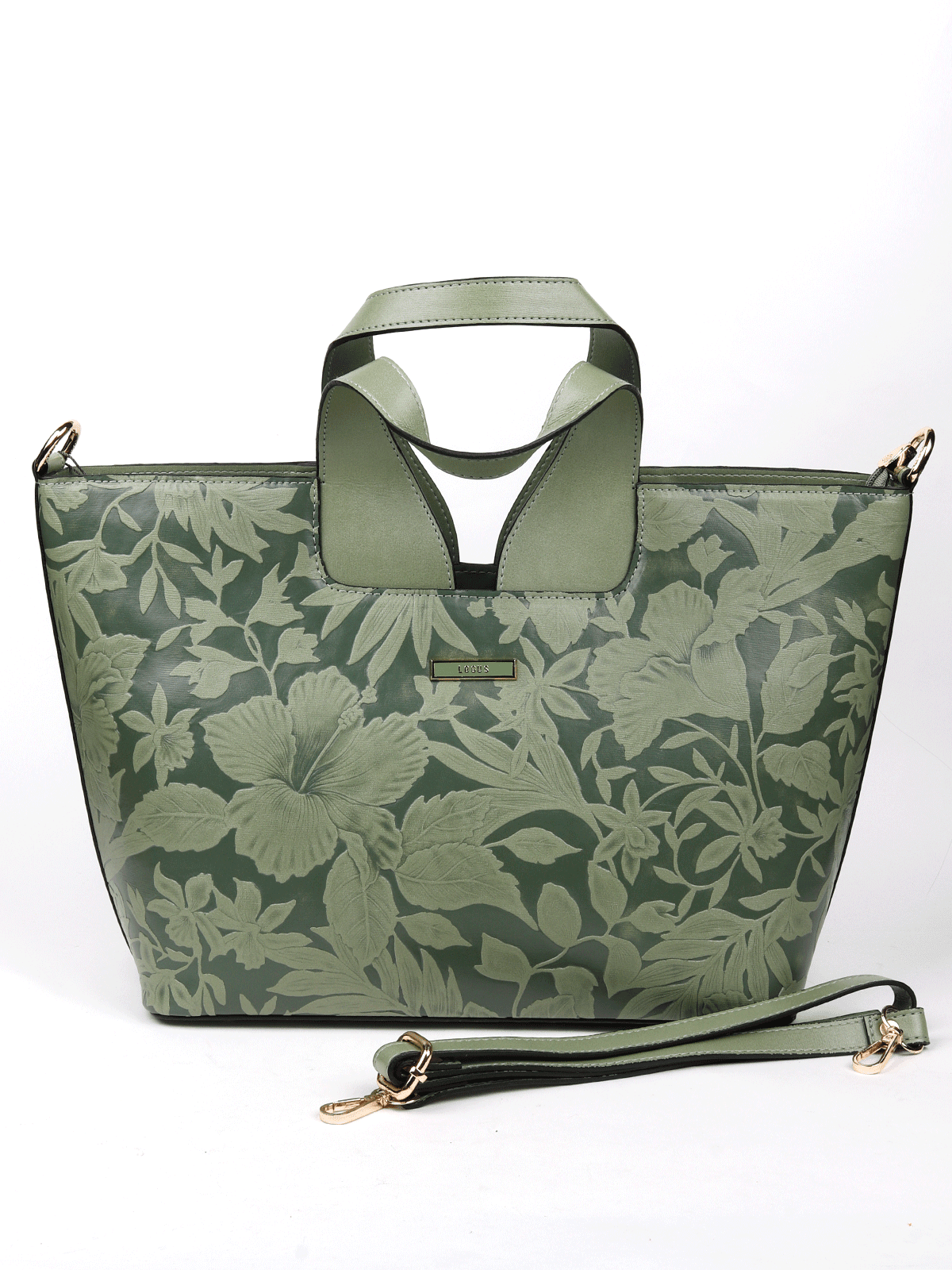 Leaf Green Self-Design Shoulder bag! - Odette